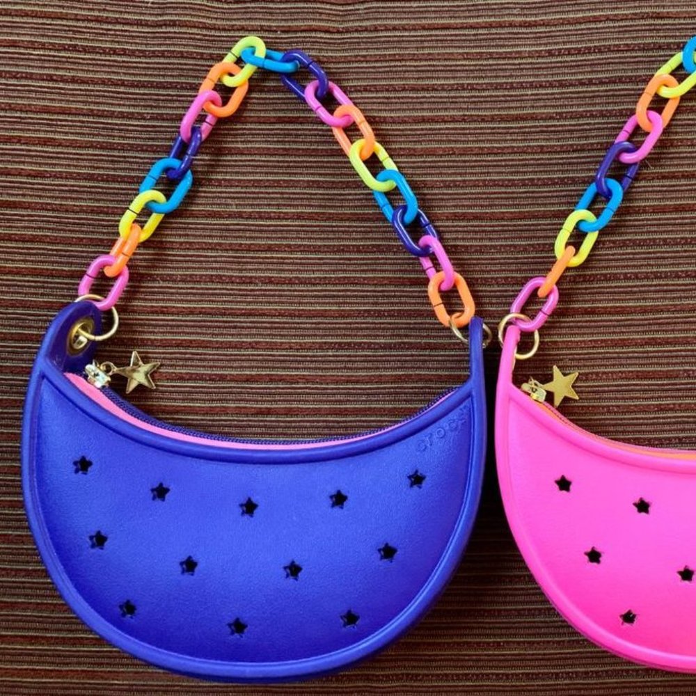 Purple Crocs Purse